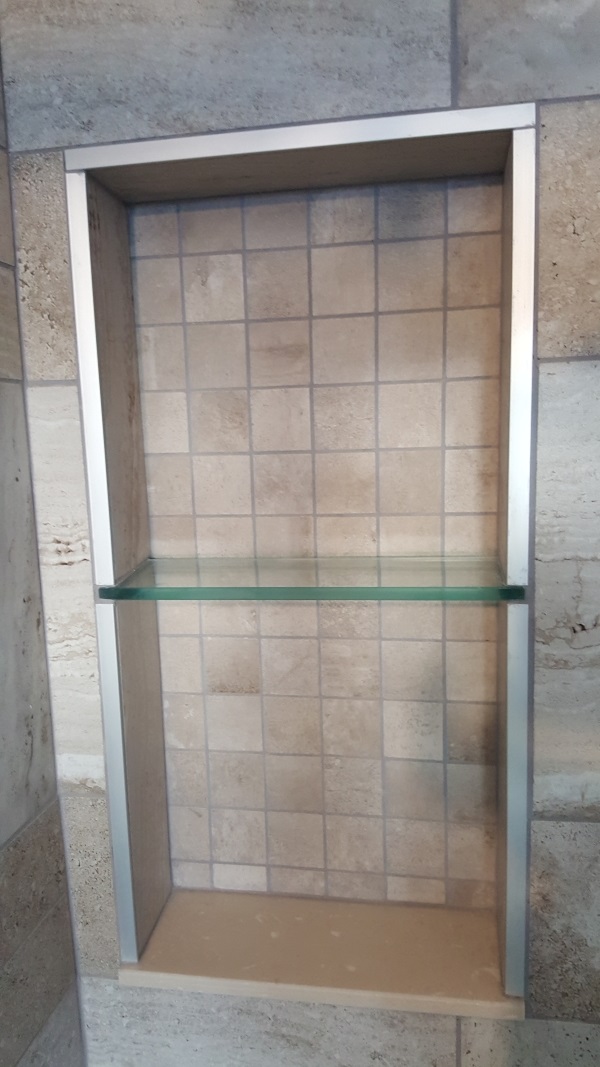 1/4 inch Shower glass shelf